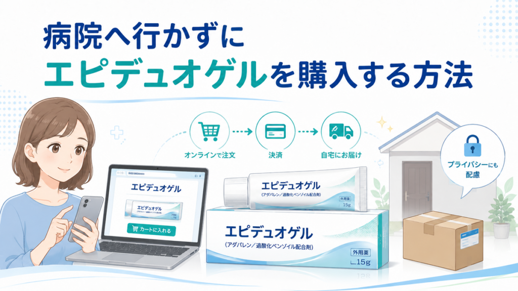 病院へ行かずにエピデュオゲルを購入する方法
