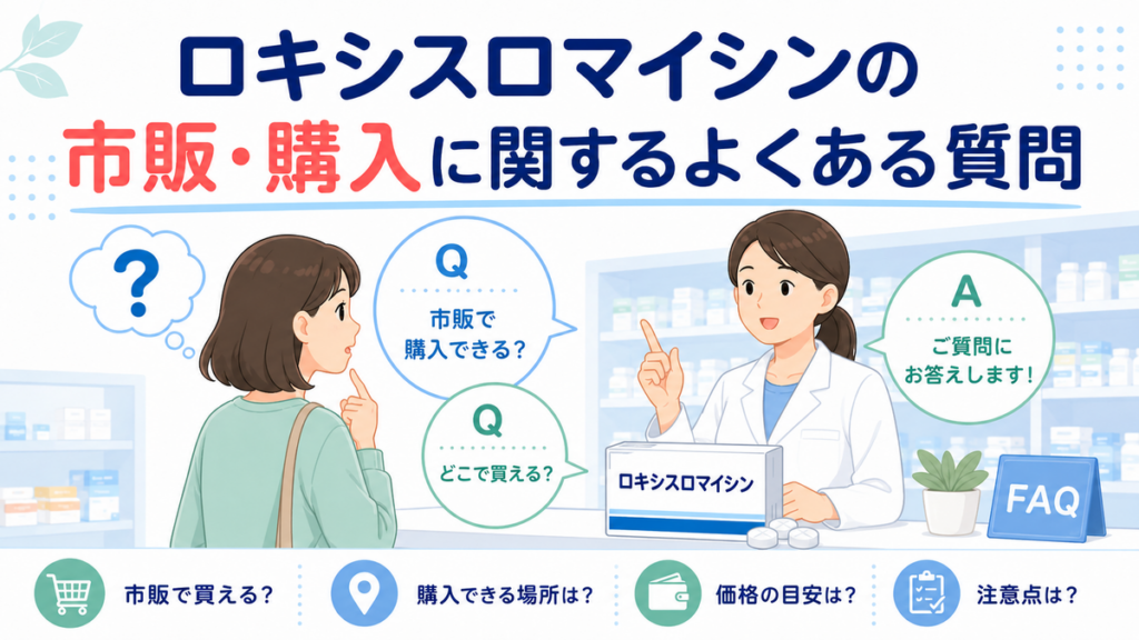 ロキシスロマイシンの市販・購入に関するよくある質問